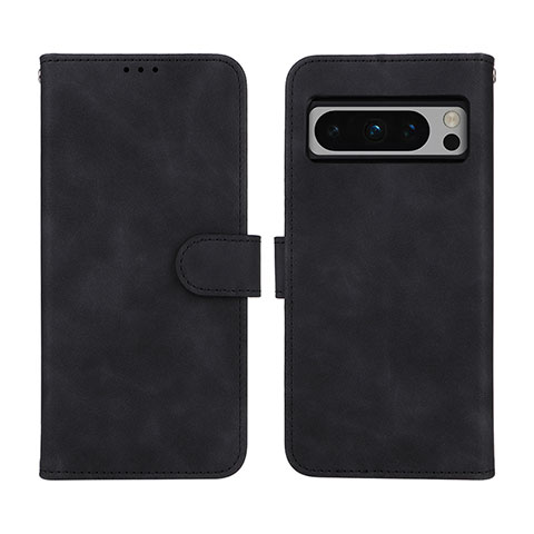 Funda de Cuero Cartera con Soporte Carcasa L01Z para Google Pixel 8 Pro 5G Negro