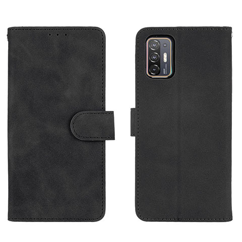 Funda de Cuero Cartera con Soporte Carcasa L01Z para HTC Desire 21 Pro 5G Negro