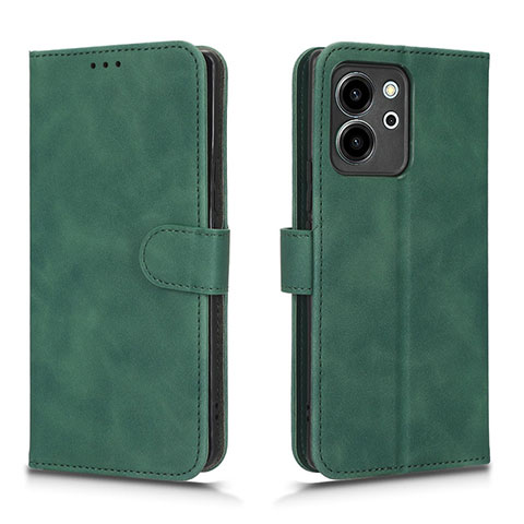 Funda de Cuero Cartera con Soporte Carcasa L01Z para Huawei Honor 80 SE 5G Verde