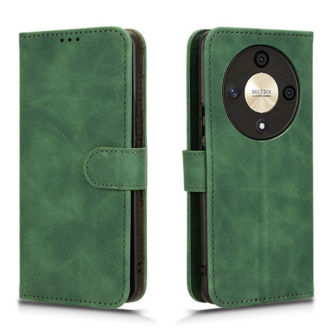 Funda de Cuero Cartera con Soporte Carcasa L01Z para Huawei Honor X9b 5G Verde