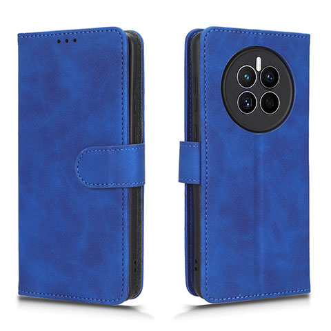 Funda de Cuero Cartera con Soporte Carcasa L01Z para Huawei Mate 50 Azul