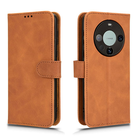 Funda de Cuero Cartera con Soporte Carcasa L01Z para Huawei Mate 60 Marron