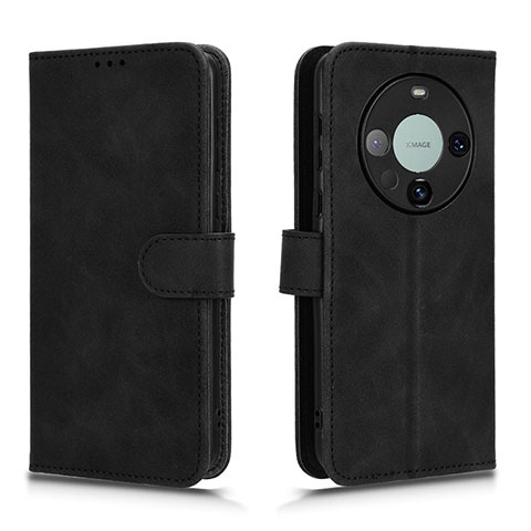 Funda de Cuero Cartera con Soporte Carcasa L01Z para Huawei Mate 60 Negro