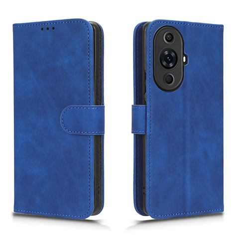 Funda de Cuero Cartera con Soporte Carcasa L01Z para Huawei Nova 11 Pro Azul