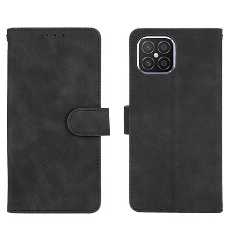 Funda de Cuero Cartera con Soporte Carcasa L01Z para Huawei Nova 8 SE 4G Negro