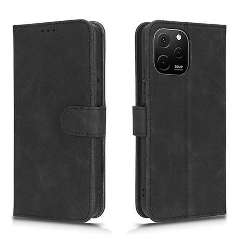 Funda de Cuero Cartera con Soporte Carcasa L01Z para Huawei Nova Y61 Negro