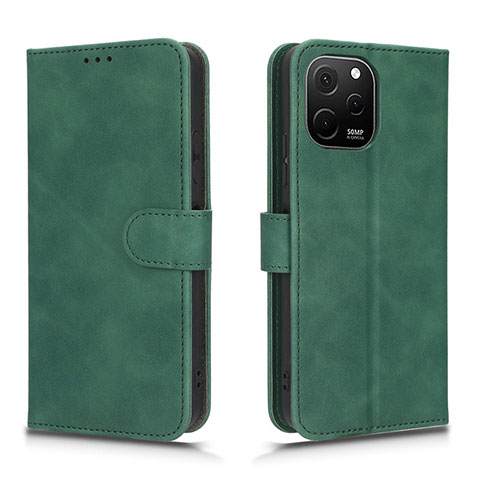 Funda de Cuero Cartera con Soporte Carcasa L01Z para Huawei Nova Y61 Verde