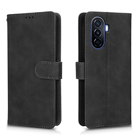 Funda de Cuero Cartera con Soporte Carcasa L01Z para Huawei Nova Y70 Negro