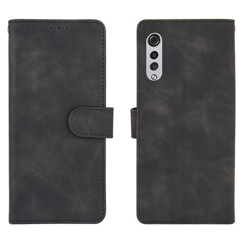 Funda de Cuero Cartera con Soporte Carcasa L01Z para LG Velvet 4G Negro