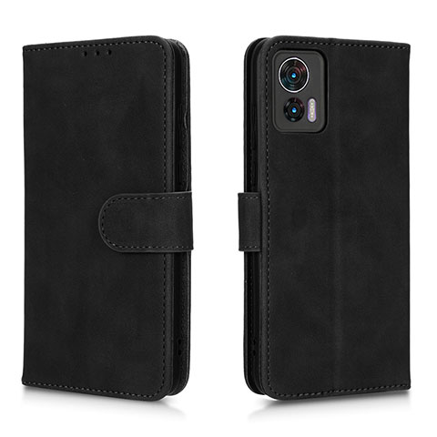 Funda de Cuero Cartera con Soporte Carcasa L01Z para Motorola Moto Edge 30 Lite 5G Negro