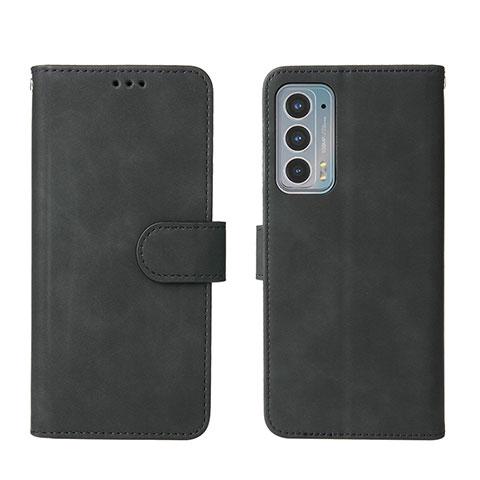 Funda de Cuero Cartera con Soporte Carcasa L01Z para Motorola Moto Edge Lite 5G Negro