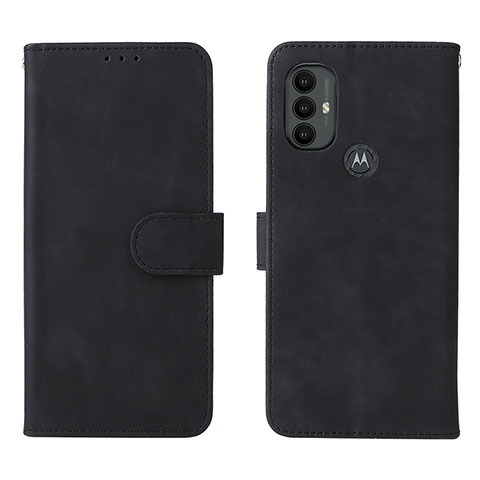 Funda de Cuero Cartera con Soporte Carcasa L01Z para Motorola Moto G Power (2022) Negro