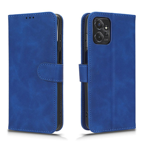 Funda de Cuero Cartera con Soporte Carcasa L01Z para Motorola Moto G Power 5G (2023) Azul