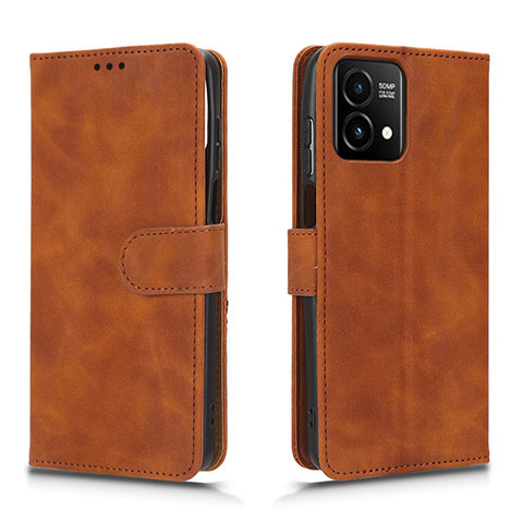 Funda de Cuero Cartera con Soporte Carcasa L01Z para Motorola Moto G Stylus (2023) 4G Marron