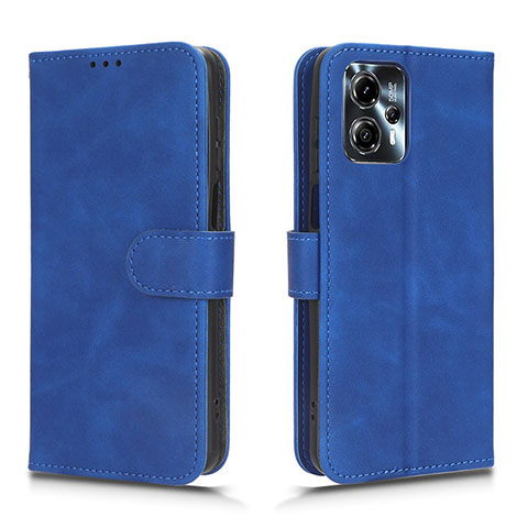 Funda de Cuero Cartera con Soporte Carcasa L01Z para Motorola Moto G23 Azul