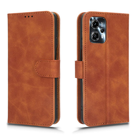 Funda de Cuero Cartera con Soporte Carcasa L01Z para Motorola Moto G23 Marron