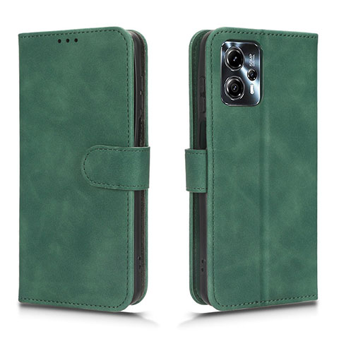 Funda de Cuero Cartera con Soporte Carcasa L01Z para Motorola Moto G23 Verde