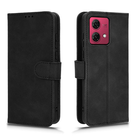 Funda de Cuero Cartera con Soporte Carcasa L01Z para Motorola Moto G84 5G Negro