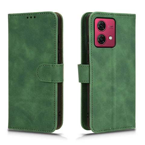 Funda de Cuero Cartera con Soporte Carcasa L01Z para Motorola Moto G84 5G Verde