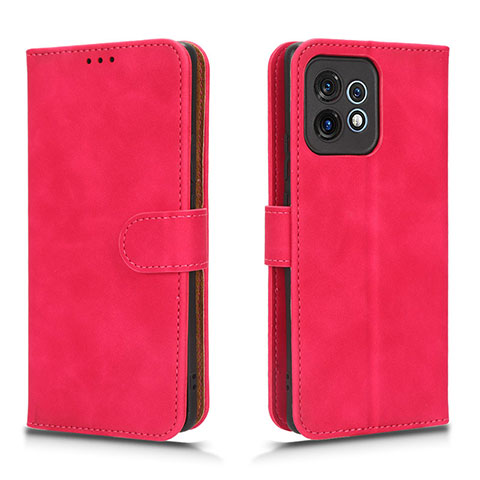 Funda de Cuero Cartera con Soporte Carcasa L01Z para Motorola Moto X40 5G Rosa Roja