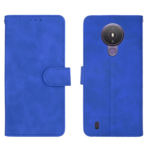 Funda de Cuero Cartera con Soporte Carcasa L01Z para Nokia 1.4 Azul
