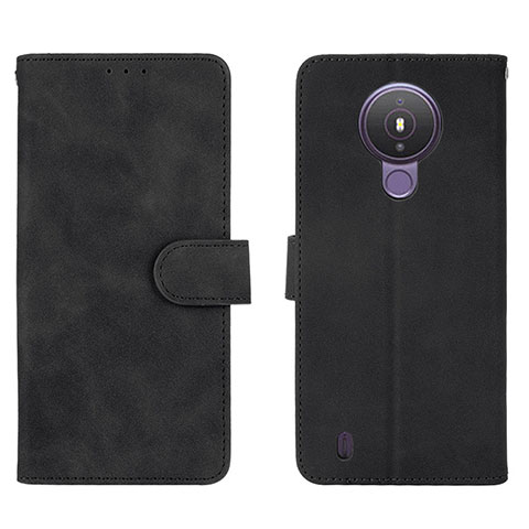 Funda de Cuero Cartera con Soporte Carcasa L01Z para Nokia 1.4 Negro