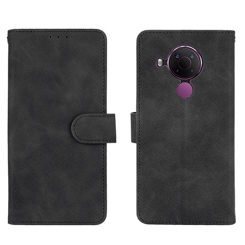 Funda de Cuero Cartera con Soporte Carcasa L01Z para Nokia 5.4 Negro