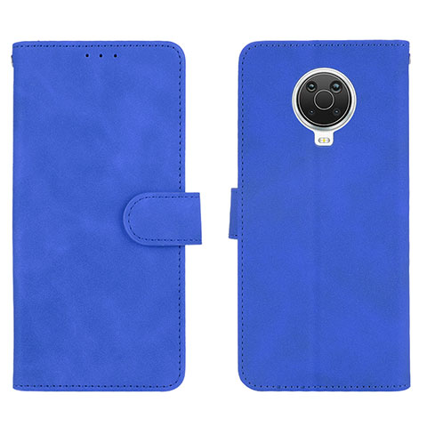 Funda de Cuero Cartera con Soporte Carcasa L01Z para Nokia 6.3 Azul