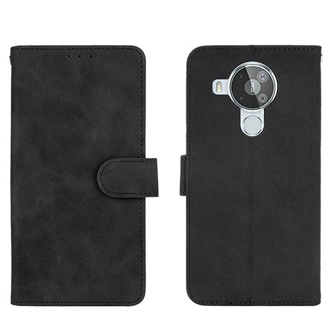 Funda de Cuero Cartera con Soporte Carcasa L01Z para Nokia 7.3 Negro