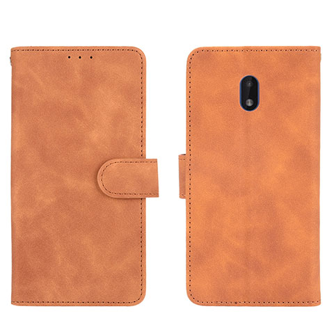 Funda de Cuero Cartera con Soporte Carcasa L01Z para Nokia C01 Plus Marron