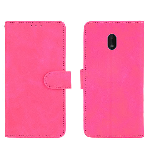 Funda de Cuero Cartera con Soporte Carcasa L01Z para Nokia C01 Plus Rosa Roja