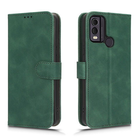 Funda de Cuero Cartera con Soporte Carcasa L01Z para Nokia C22 Verde