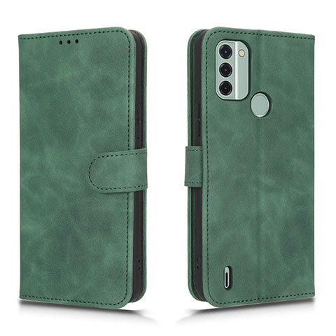 Funda de Cuero Cartera con Soporte Carcasa L01Z para Nokia C31 Verde