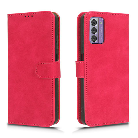 Funda de Cuero Cartera con Soporte Carcasa L01Z para Nokia G310 5G Rosa Roja