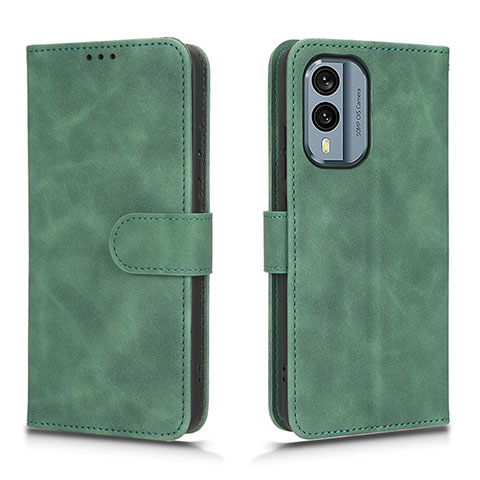 Funda de Cuero Cartera con Soporte Carcasa L01Z para Nokia X30 5G Verde