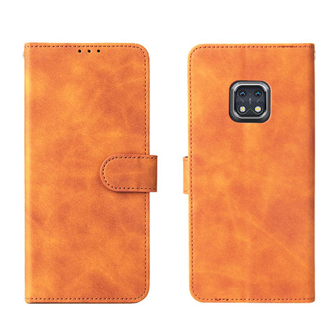 Funda de Cuero Cartera con Soporte Carcasa L01Z para Nokia XR20 Marron