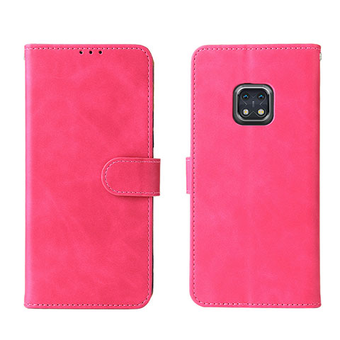 Funda de Cuero Cartera con Soporte Carcasa L01Z para Nokia XR20 Rosa Roja