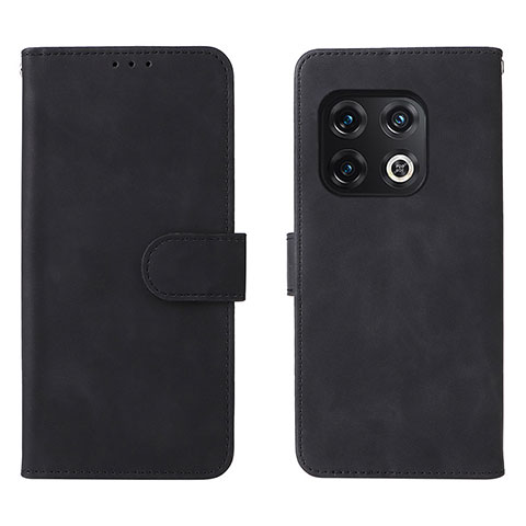 Funda de Cuero Cartera con Soporte Carcasa L01Z para OnePlus 10 Pro 5G Negro