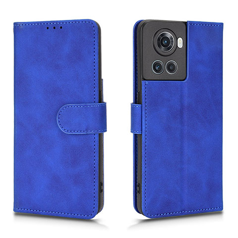 Funda de Cuero Cartera con Soporte Carcasa L01Z para OnePlus 10R 5G Azul