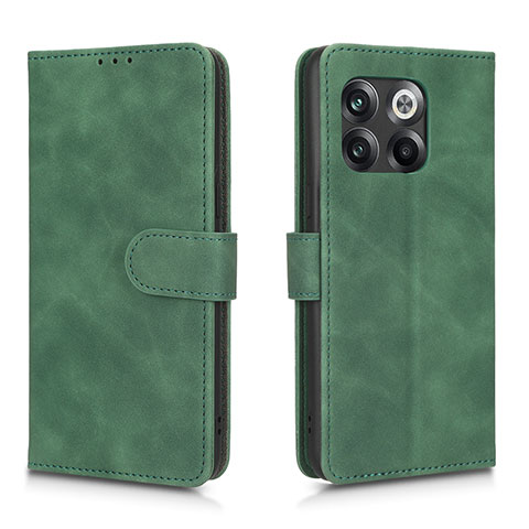 Funda de Cuero Cartera con Soporte Carcasa L01Z para OnePlus 10T 5G Verde