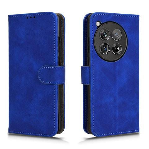 Funda de Cuero Cartera con Soporte Carcasa L01Z para OnePlus 12 5G Azul