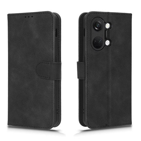 Funda de Cuero Cartera con Soporte Carcasa L01Z para OnePlus Ace 2V 5G Negro