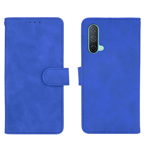 Funda de Cuero Cartera con Soporte Carcasa L01Z para OnePlus Nord CE 5G Azul