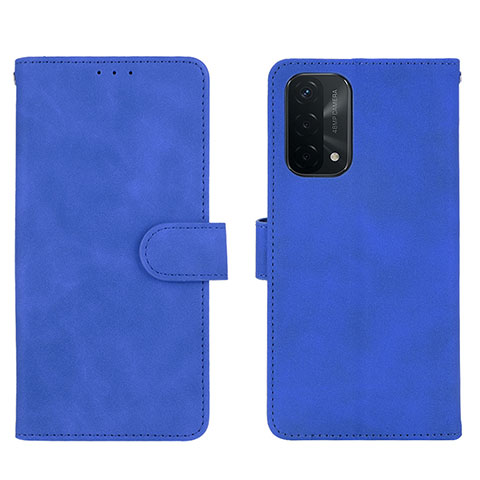 Funda de Cuero Cartera con Soporte Carcasa L01Z para OnePlus Nord N200 5G Azul