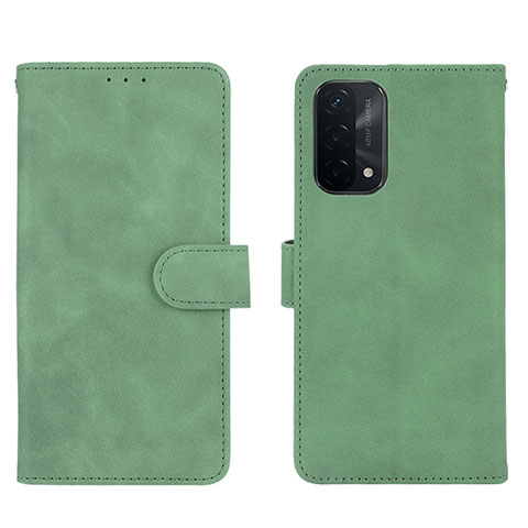 Funda de Cuero Cartera con Soporte Carcasa L01Z para OnePlus Nord N200 5G Verde