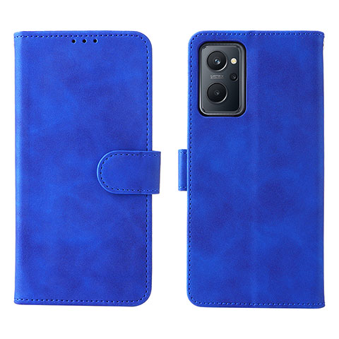 Funda de Cuero Cartera con Soporte Carcasa L01Z para Oppo A96 4G Azul