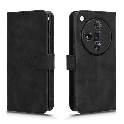 Funda de Cuero Cartera con Soporte Carcasa L01Z para Oppo Find X7 Ultra 5G Negro