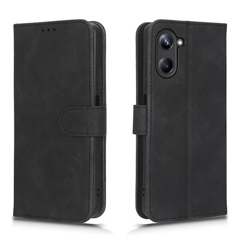 Funda de Cuero Cartera con Soporte Carcasa L01Z para Realme 10 Pro 5G Negro