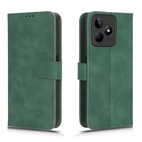 Funda de Cuero Cartera con Soporte Carcasa L01Z para Realme C51 Verde