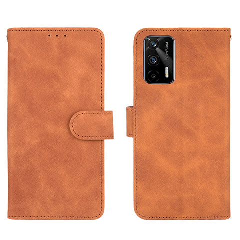 Funda de Cuero Cartera con Soporte Carcasa L01Z para Realme GT Neo 2T 5G Marron